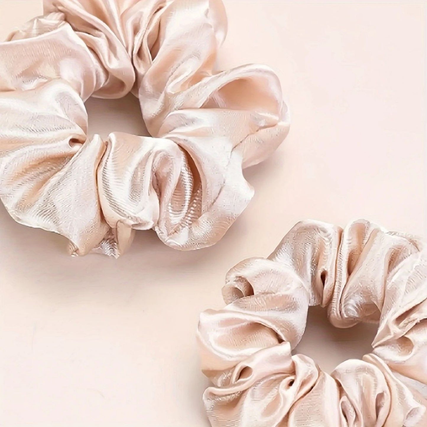Satin Hair Scrunchies 12-Piece Set with Soft Stretch Elastic and Smooth Shine Finish