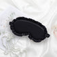 2-Piece Set Satin Sleep Eye Mask with Soft Padded Design and Elastic Strap for Comfortable Light Blocking
