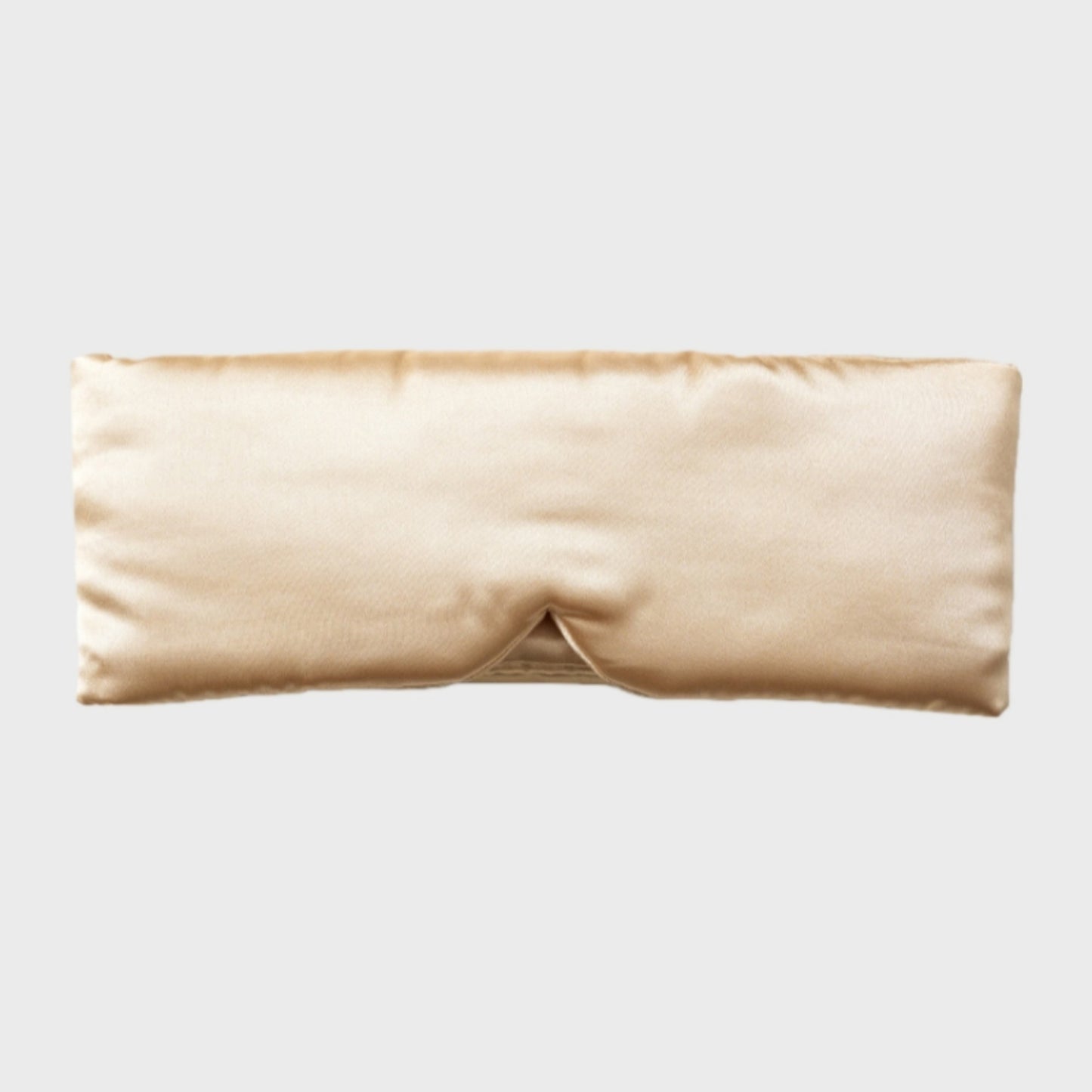 Satin Sleep Eye Mask with Contoured Fit Soft Padding and Adjustable Hook-and-Loop Closure