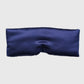 Satin Sleep Eye Mask with Contoured Fit Soft Padding and Adjustable Hook-and-Loop Closure