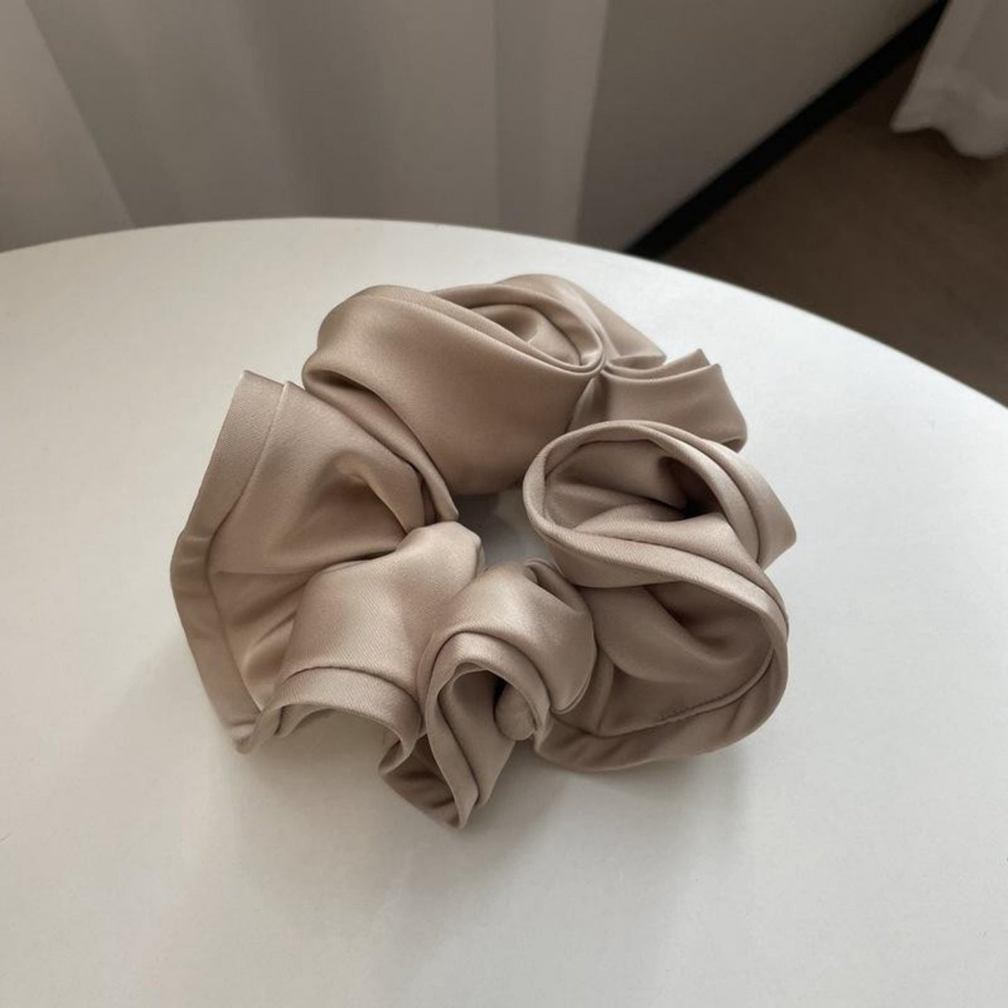 Satin Hair Scrunchies 6-Piece Set with Soft Stretch Elastic and Smooth Lightweight Finish