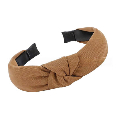 Twisted Fabric Headbands 3-Piece Set with Soft Stretch Fit and Padded Comfortable Design