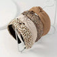 Twisted Fabric Headbands 3-Piece Set with Soft Stretch Fit and Padded Comfortable Design