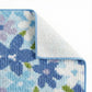 Plush Absorbent Bathroom Floor Mat with Floral Pattern Soft Textured Bath Rug for Tub Shower and Sink Areas