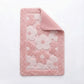 Plush Absorbent Bathroom Floor Mat with Floral Pattern Soft Textured Bath Rug for Tub Shower and Sink Areas