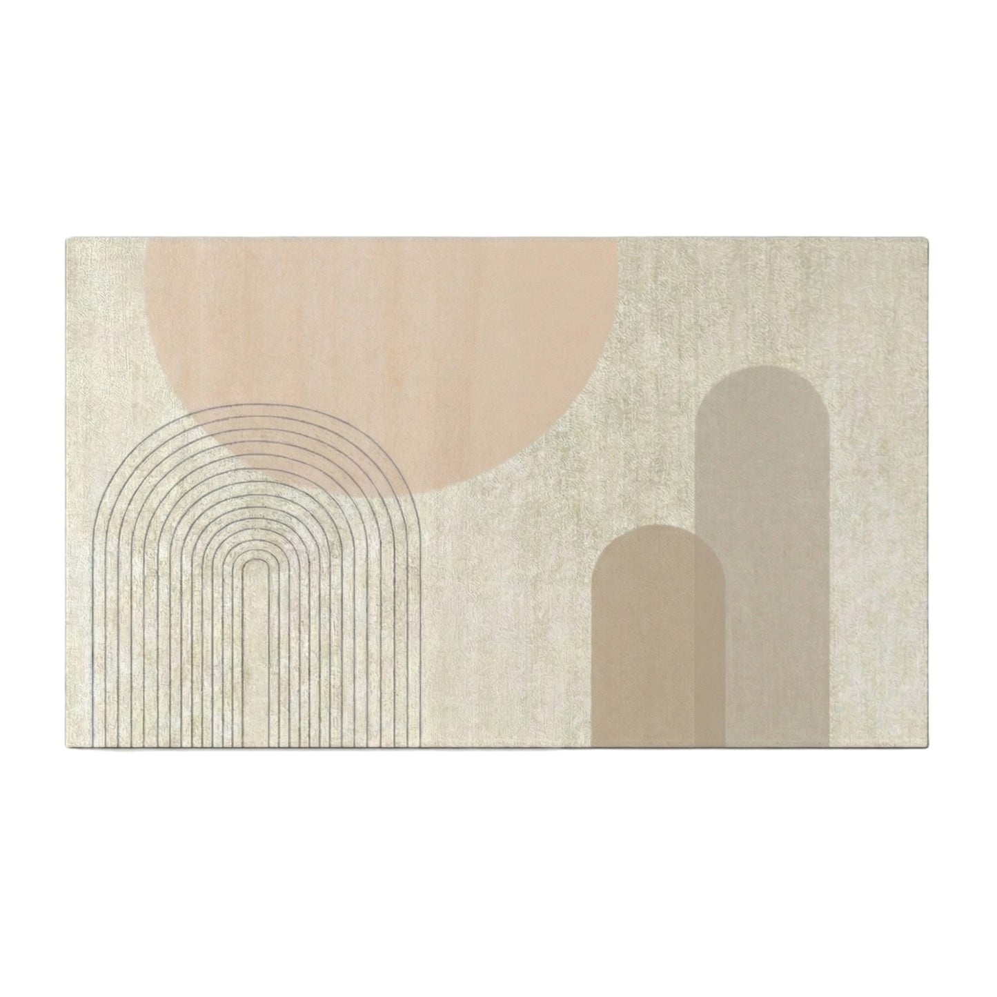 Anti Fatigue Kitchen Floor Mat with Geometric Line Pattern Cushioned Standing Rug for Sink Counter and Prep Areas