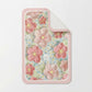 Plush Absorbent Bathroom Floor Mat with Floral Pattern Soft Cushioned Bath Rug for Tub Shower and Sink Areas