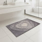 Plush Absorbent Bathroom Floor Mat with Heart Pattern Soft Textured Bath Rug for Tub Shower and Sink Areas