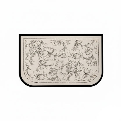 Anti Fatigue Kitchen Floor Mat with Floral Pattern Cushioned Standing Rug for Sink Counter and Prep Areas