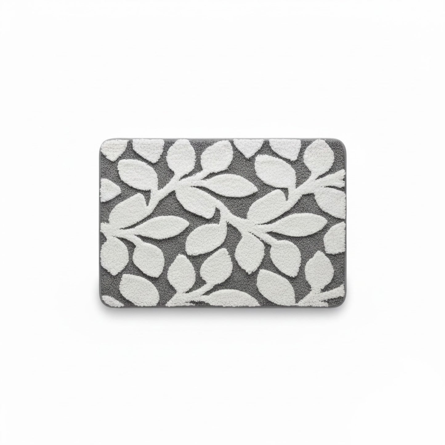 Floral Pattern Bath Mat Soft Textured Bathroom Rug