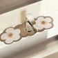 Floral Faucet Mat Sink Splash Guard for Kitchen and Bathroom 4 Pack