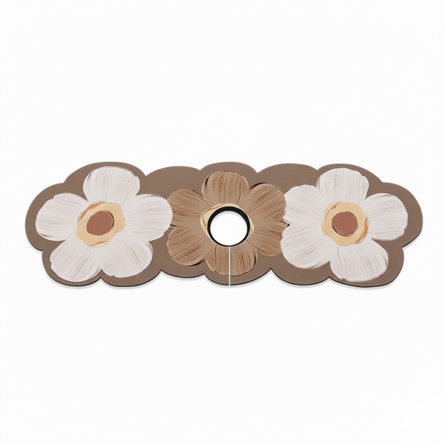 Floral Faucet Mat Sink Splash Guard for Kitchen and Bathroom 4 Pack