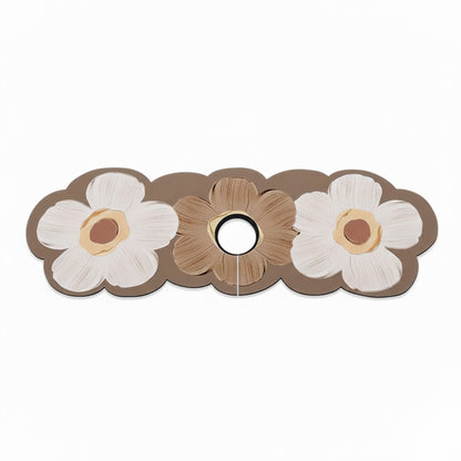 Floral Faucet Mat Sink Splash Guard for Kitchen and Bathroom 4 Pack