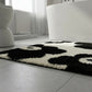 Abstract Floral Pattern Tufted Bath Mat Soft Bathroom Floor Rug