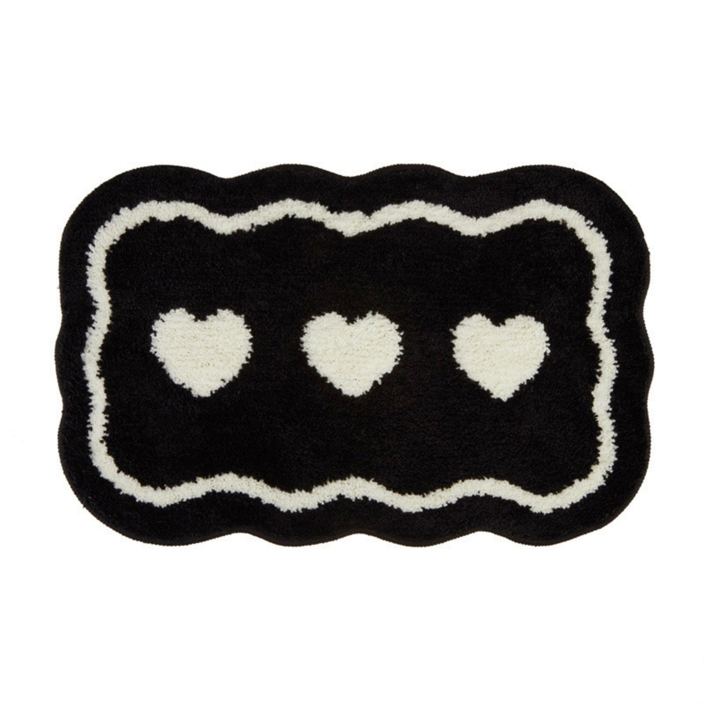 Abstract Floral Pattern Tufted Bath Mat Soft Bathroom Floor Rug