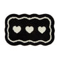 Abstract Floral Pattern Tufted Bath Mat Soft Bathroom Floor Rug
