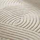 Neutral Arc Pattern Kitchen Runner and Mat Set Non Slip Textured Floor Mats 2 Pack