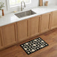 Geometric Kitchen Runner and Mat Non Slip Woven Floor Mats
