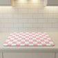 Checkered Kitchen Sink Faucet Splash Guard Mat Absorbent Countertop Protector 2 Pack