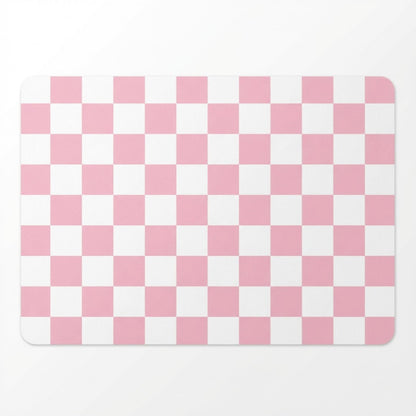 Checkered Kitchen Sink Faucet Splash Guard Mat Absorbent Countertop Protector 2 Pack