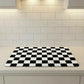 Checkered Kitchen Sink Faucet Splash Guard Mat Absorbent Countertop Protector 2 Pack Set
