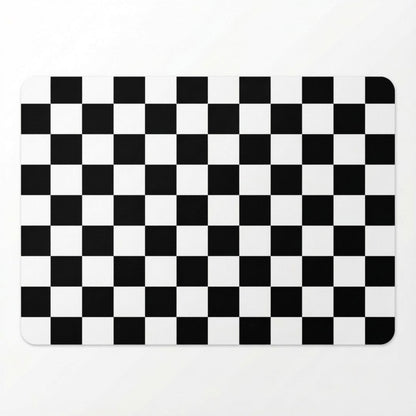 Checkered Kitchen Sink Faucet Splash Guard Mat Absorbent Countertop Protector 2 Pack Set