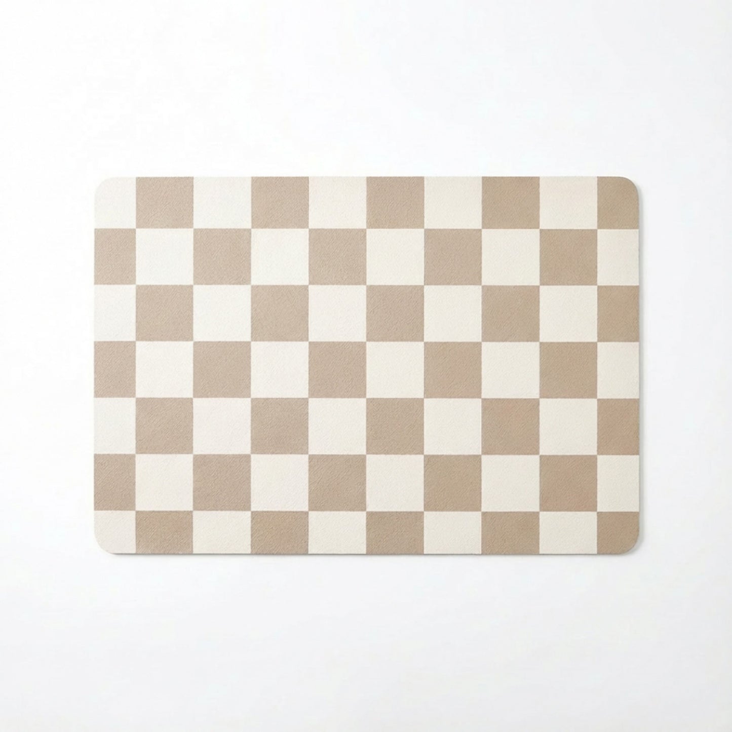 Checkered Kitchen Sink Faucet Splash Guard Mat Absorbent Countertop Protector 2 Pack Set