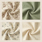 Soft Cotton Textured Kitchen Cleaning Cloths Hanging Dish Towels Floral and Solid Mix 4 Pack