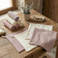 Soft Cotton Textured Kitchen Cleaning Cloths Hanging Dish Towels Floral and Solid Mix 4 Pack