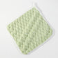 Soft Absorbent Hanging Hand Towels Textured Teardrop Shape Reusable Cleaning Cloth with Loop 6 Pack