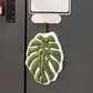 Soft Absorbent Hanging Hand Towels Leaf Shaped Reusable Cleaning Cloth with Loop 3 Pack