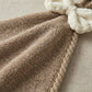 Soft Absorbent Hanging Hand Towels with Bow Detail Reusable Cleaning Cloth 2 Pack