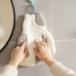 Soft Absorbent Hanging Hand Towel with Cat Shape Reusable Cleaning Cloth