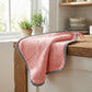 Textured Cleaning Dishcloths 6 Pack Reusable Absorbent Hanging Loop Design
