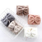 5-PC Bow Hanging Microfiber Hand Towels Set Soft Plush Absorbent Design with Loop for Kitchen and Bathroom Use