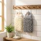 2-PC Duck Shaped Hanging Microfiber Hand Towels Set Soft Plush Absorbent Design with Loop for Kitchen or Bathroom
