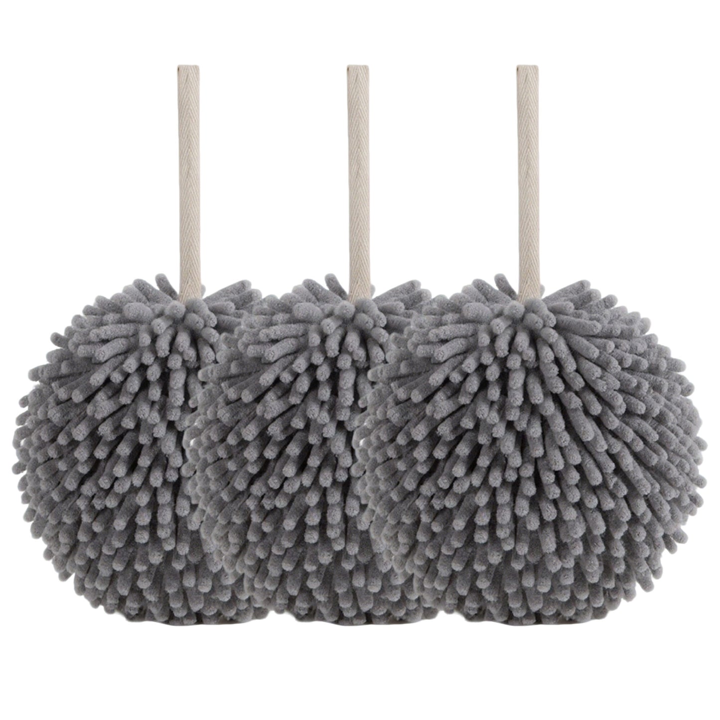 Microfiber Chenille Cleaning Sponges 3 Piece Set Reusable Absorbent Household Scrubbing Pads