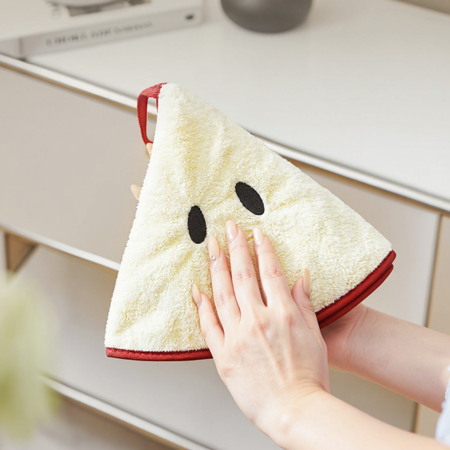 Novelty Hanging Kitchen Cleaning Towel Soft Absorbent Reusable Microfiber Dish and Hand Towel