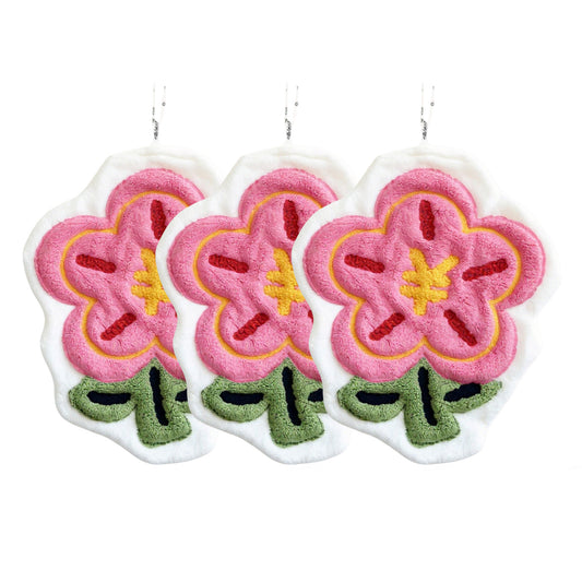 3 Pack Novelty Hanging Kitchen Cleaning Towels Soft Absorbent Reusable Microfiber Dish Towels