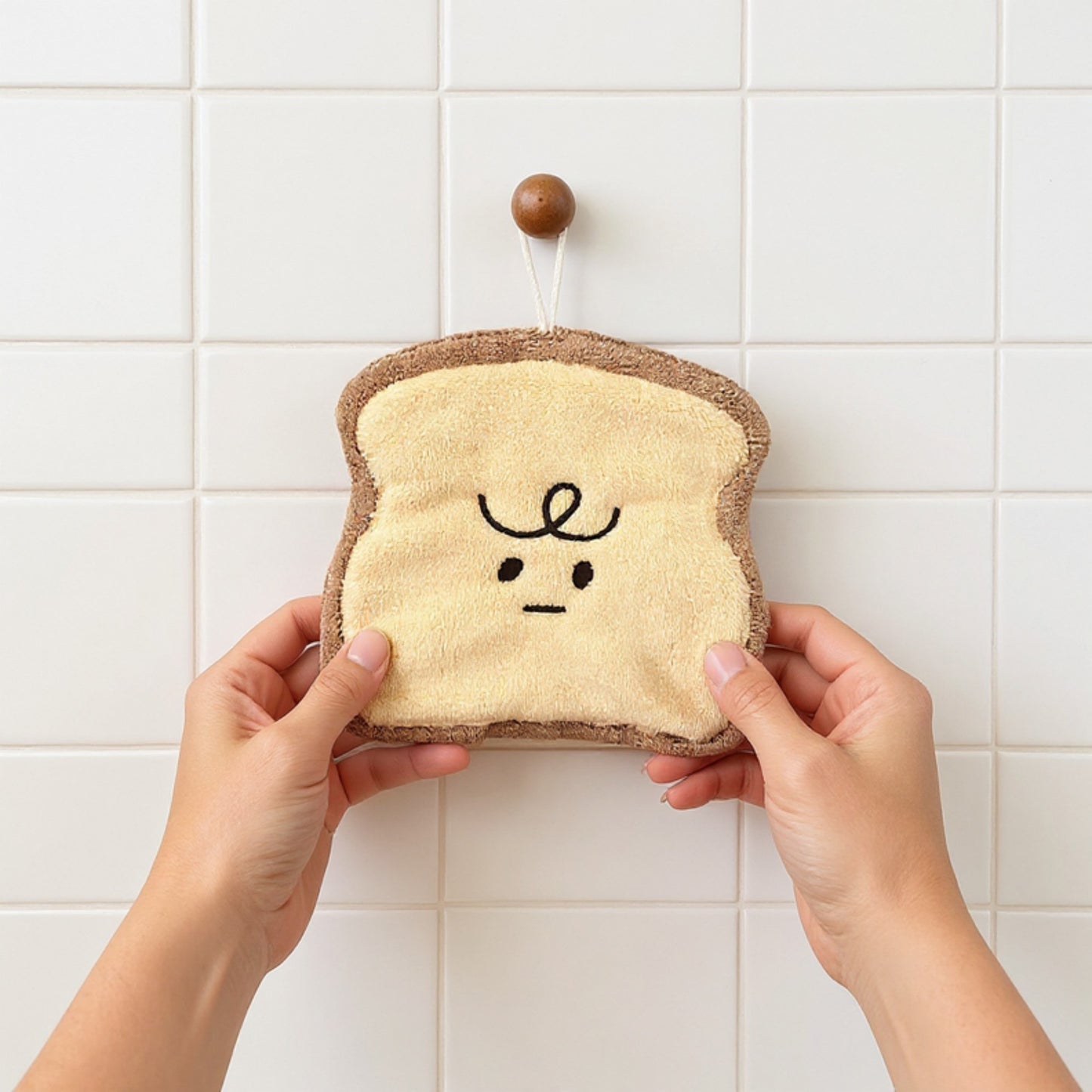 Croissant Shaped Plush Kitchen Sponge Soft Absorbent Reusable Dish Cleaning Sponge