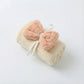 3 Pack Hanging Kitchen Hand Towels Soft Absorbent Ribbed Towels with Decorative Bow and Loop