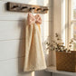 3 Pack Hanging Kitchen Hand Towels Soft Absorbent Ribbed Towels with Decorative Bow and Loop