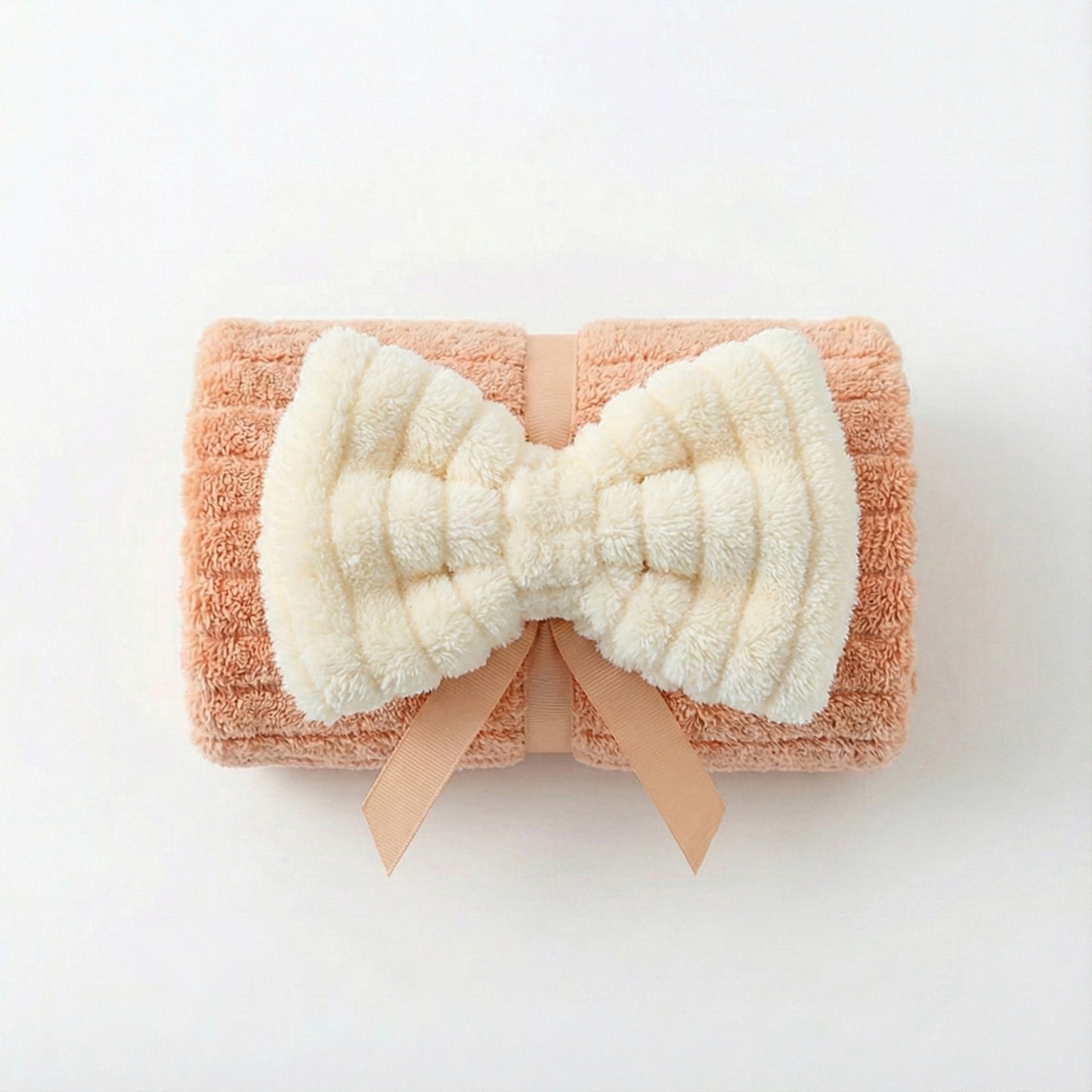 3 Pack Hanging Kitchen Hand Towels Soft Absorbent Ribbed Towels with Decorative Bow and Loop