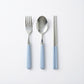 Portable Flatware 4 Piece Set with Spoon Fork Chopsticks and Slim Travel Storage Case