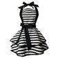 Vintage Dress Style Kitchen Apron with Halter Neck Tie Full Skirt Coverage and Adjustable Waist Bow