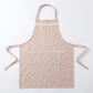 Kitchen Apron Gingham Check Pattern with Lace Trim Adjustable Neck Strap Dual Front Pockets