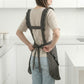 Polka Dot Kitchen Apron with Heart Bib Ruffle Trim Adjustable Waist Ties and Front Pocket