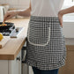 3-Piece Decorative Waist Apron Set with Ruffle Trim Pocket and Adjustable Ties