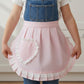 Decorative Waist Apron with Ruffle Trim Heart Pocket and Adjustable Ties