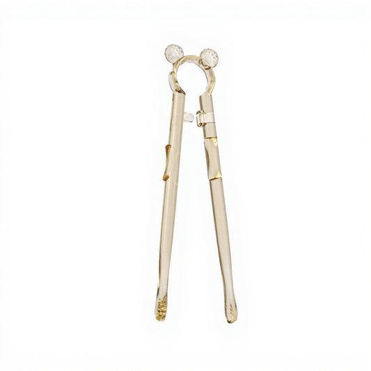Reusable Glass Chopsticks Set of 2 with Decorative Ring Detail Elegant Dining Utensils